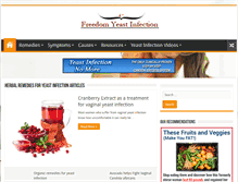Tablet Screenshot of freedomyeastinfection.com